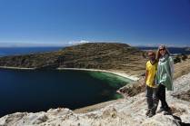 O incrível cenário da Isla del Sol, no lago Titicaca, na Bolívia